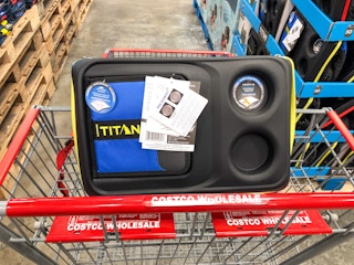 collapsible cooler in a cart