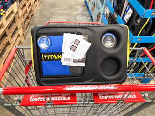 collapsible cooler in a cart