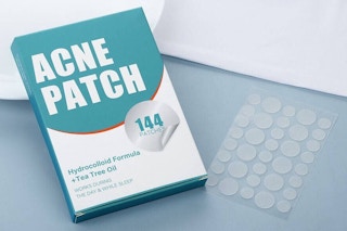 acne patches on a table