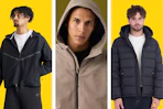 3 different brands/styles of men's jacket styles