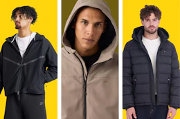 3 different brands/styles of men's jacket styles