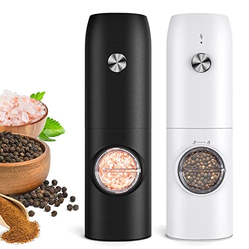 Electric Salt and Pepper Grinder Set