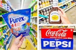 detergent bbq sauce soda collage