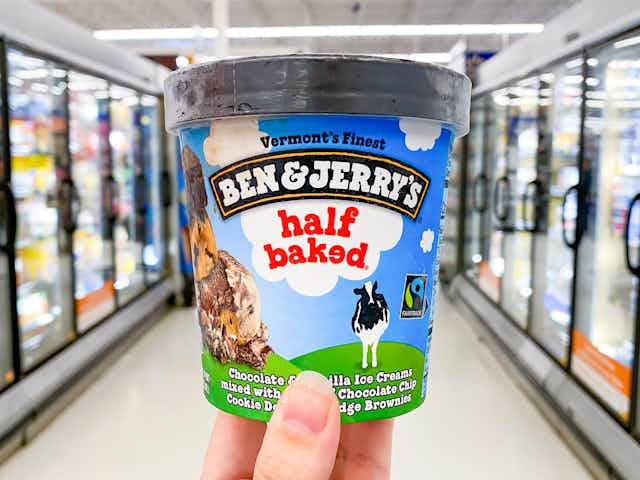 Ice Cream Deals at Walmart: Ben & Jerry Pints, Carvel Cakes, and More card image