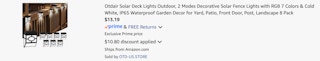 Amazon Solar Deck Lights 2025