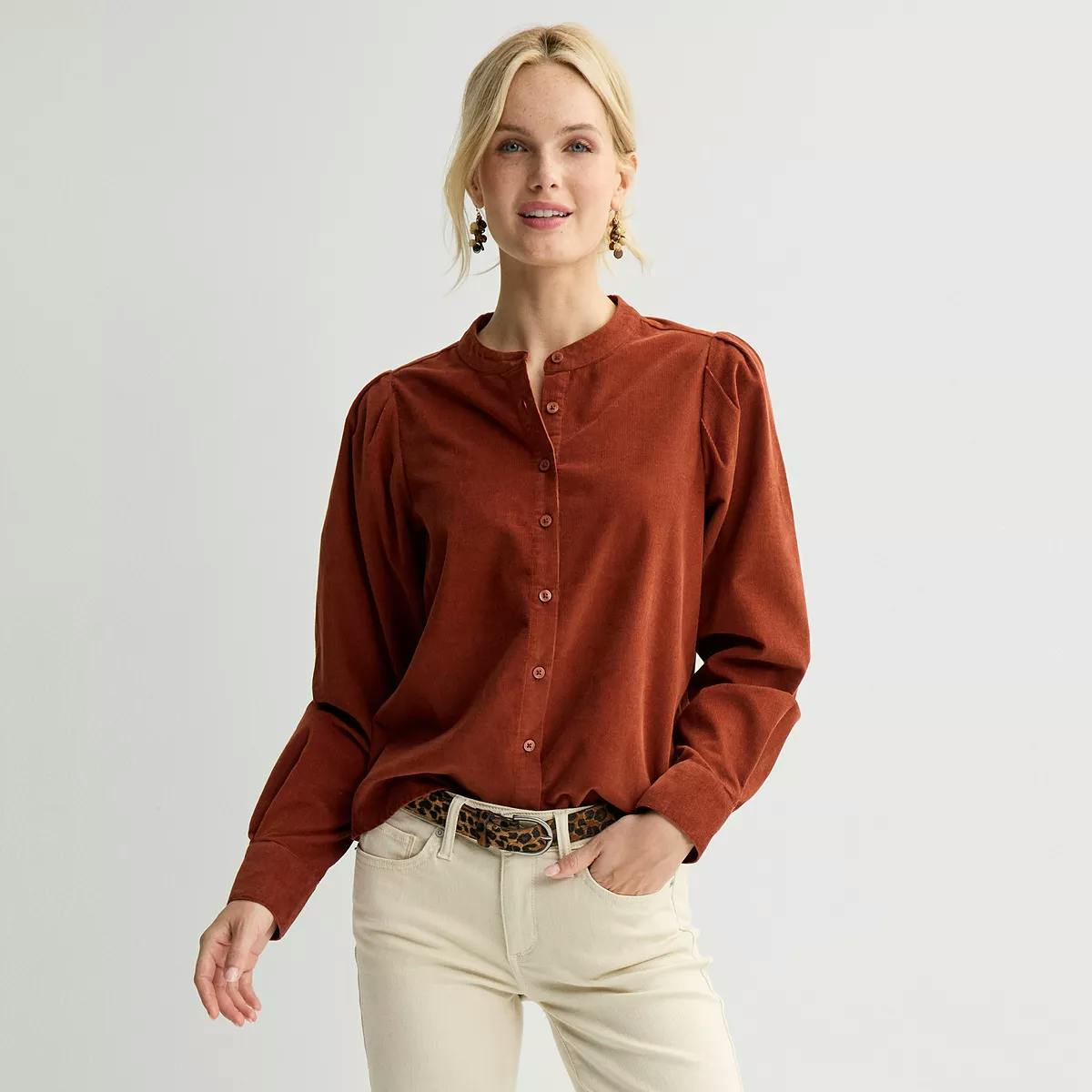 Women's Corduroy Blouse