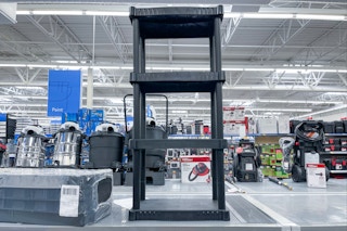 storage shelf at Walmart