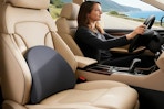 lumbar pillow in car passenger seat