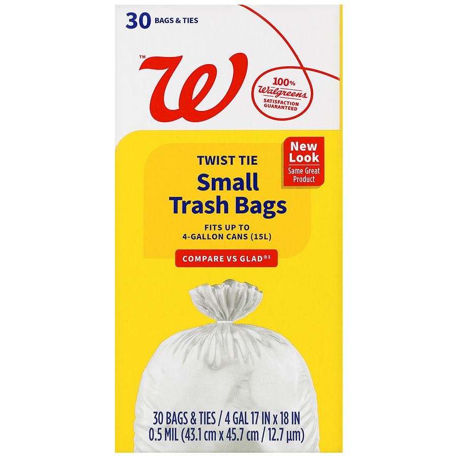 3 Walgreens Small Trash Bags Boxes