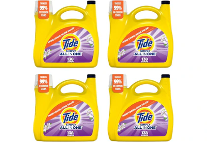 4 Tide Laundry Detergents