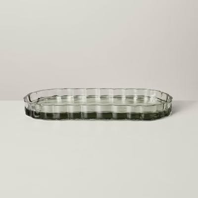Magnolia Fluted Glass Bathroom Tray