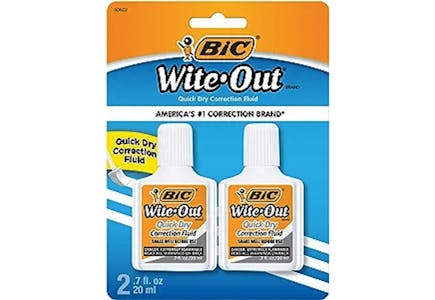 Bic Wite-Out Quick Dry Correction Fluid