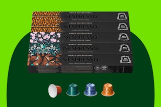 packs of Nespresso capsules