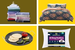 JCPenney President’s Day Home Sale: $3 Towels, $21 Comforters, $9 Cookware card image