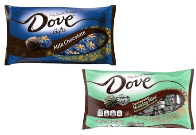 Dove Holiday Candy Bag