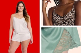 Joyspun satin pajama set in 3 different colors