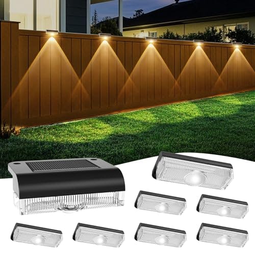 Solar Fence Lights 8-Pack