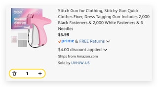 Stitch Gun for Clothing