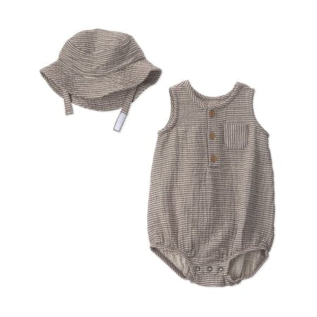 Baby Bubble Bodysuit and Hat Set