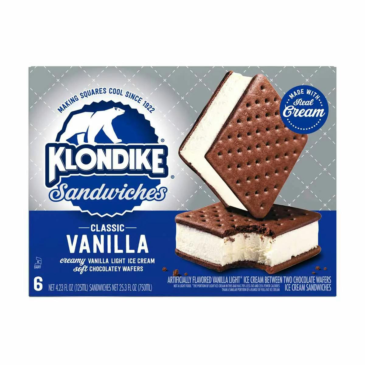 2 Klondike Ice Cream Sandwich Packs