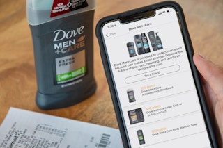 Dove men+care deodorant deal in the Fetch Rewards app.