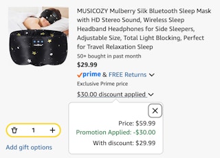 Bluetooth sleep mask