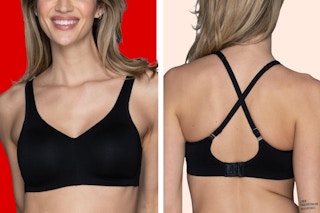 woman wearing a black bra on duo KCL template