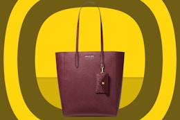 Michael Kors Leather Tote Bag, as Low as $64 (Reg. $498) card image