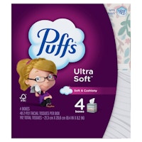 2 Puffs Facial Tissue 4-Packs