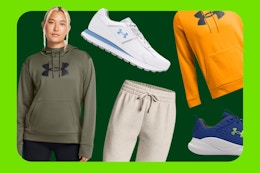 Under Armour Semi-Annual Sale: $22 Women's Hoodie and $34 Shoes card image