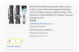 Flashlight Rechargeable High Lumens