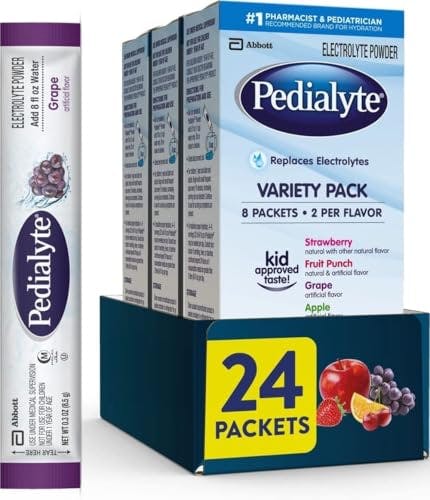 Pedialyte Electrolyte Powder 3-Pack