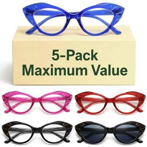 Reading Glasses 5-Pack