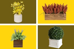 4 different artificial plant styles