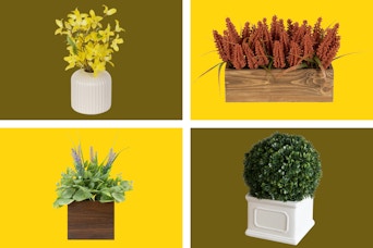 4 different artificial plant styles