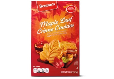 Benton's Maple Leaf Creme Cookies