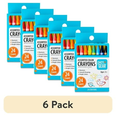 Pen+Gear Crayons 6-Pack