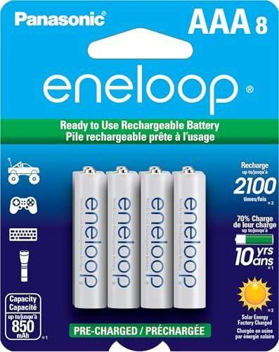 AAA Rechargeable Batteries 8-Pack