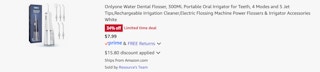 Amazon Water Dental Flosser 2025