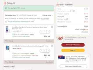 walgreens orders screenshot