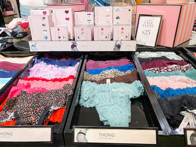 Score 40% Off on Victoria's Secret and Pink Essentials card image