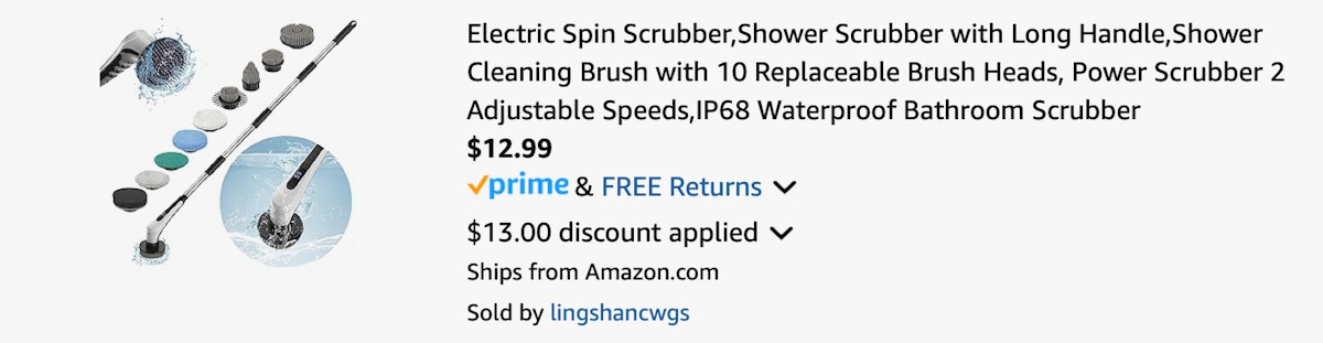 Amazon Electric Spin Scrubber 2025