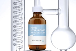 a brown bottle of Hyaluronic Acid Serum