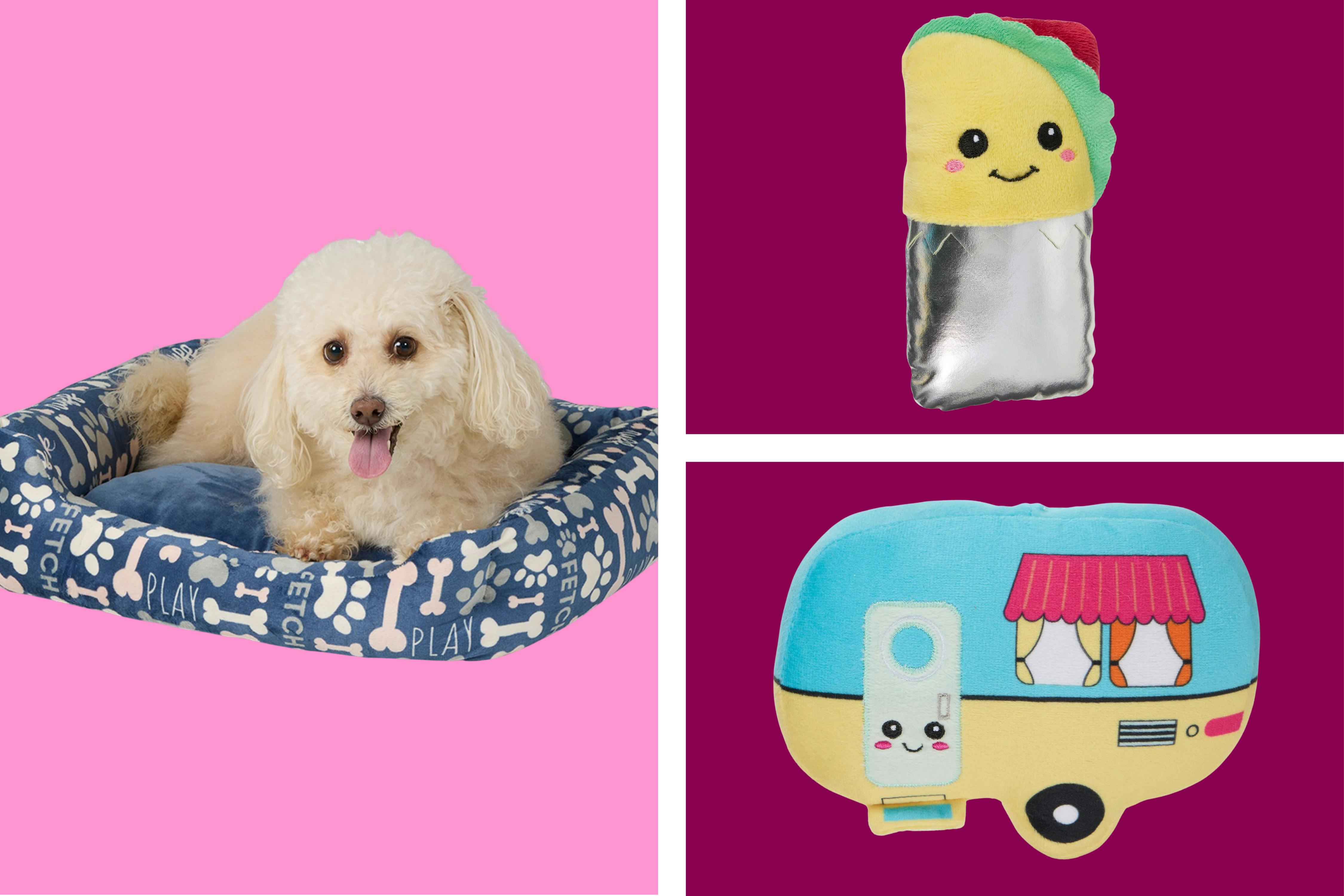 collage with pet clearance items