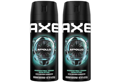 2 AXE Body Spray Deodorants