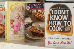 cookbooks on a counter
