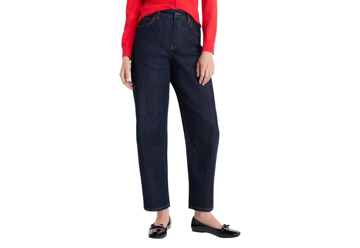 Free Assembly Women's Barrel Jeans