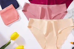 pairs of underwear laid out and folded