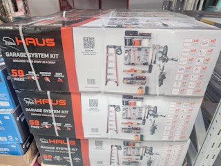 59-piece garage storage organization system