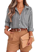 KIRUNDO Striped Button Down Shirt
